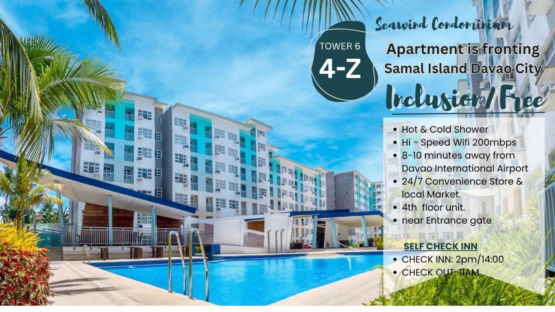 4Th Floor - Sea View Of Seawind Condominium Davao Екстер'єр фото